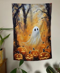HOST JACK O'LANTERN HALLOWEEN TAPESTRY