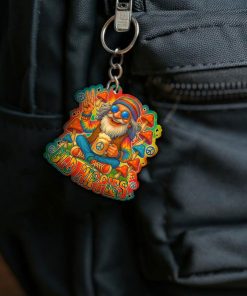 OLD HIPPIES TIE DYE ORNAMENT & KEYCHAIN